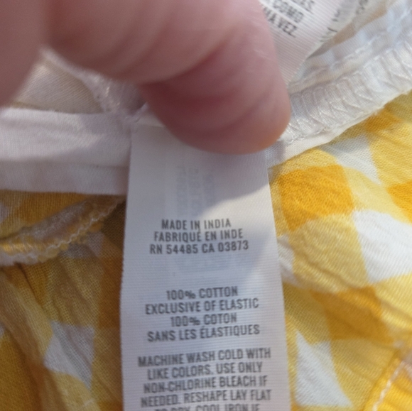 Aerie Yellow Checkered Tie Strap Corset Mini Dress - Picture 8 of 8